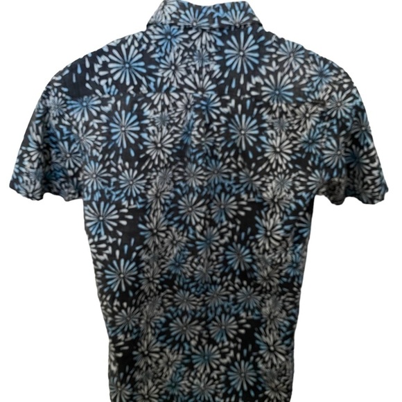 RIP CURL Blue Burst Surf Short Sleeve Shirt Standard Fit Men S Small - Picture 4 of 6